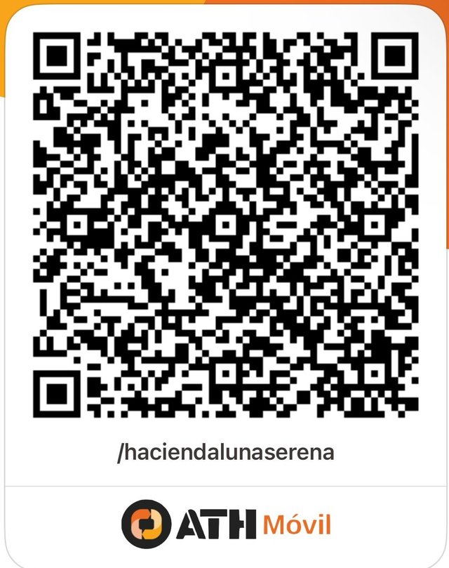 Código QR de ATH Móvil para donar a Hacienda Luna Serena