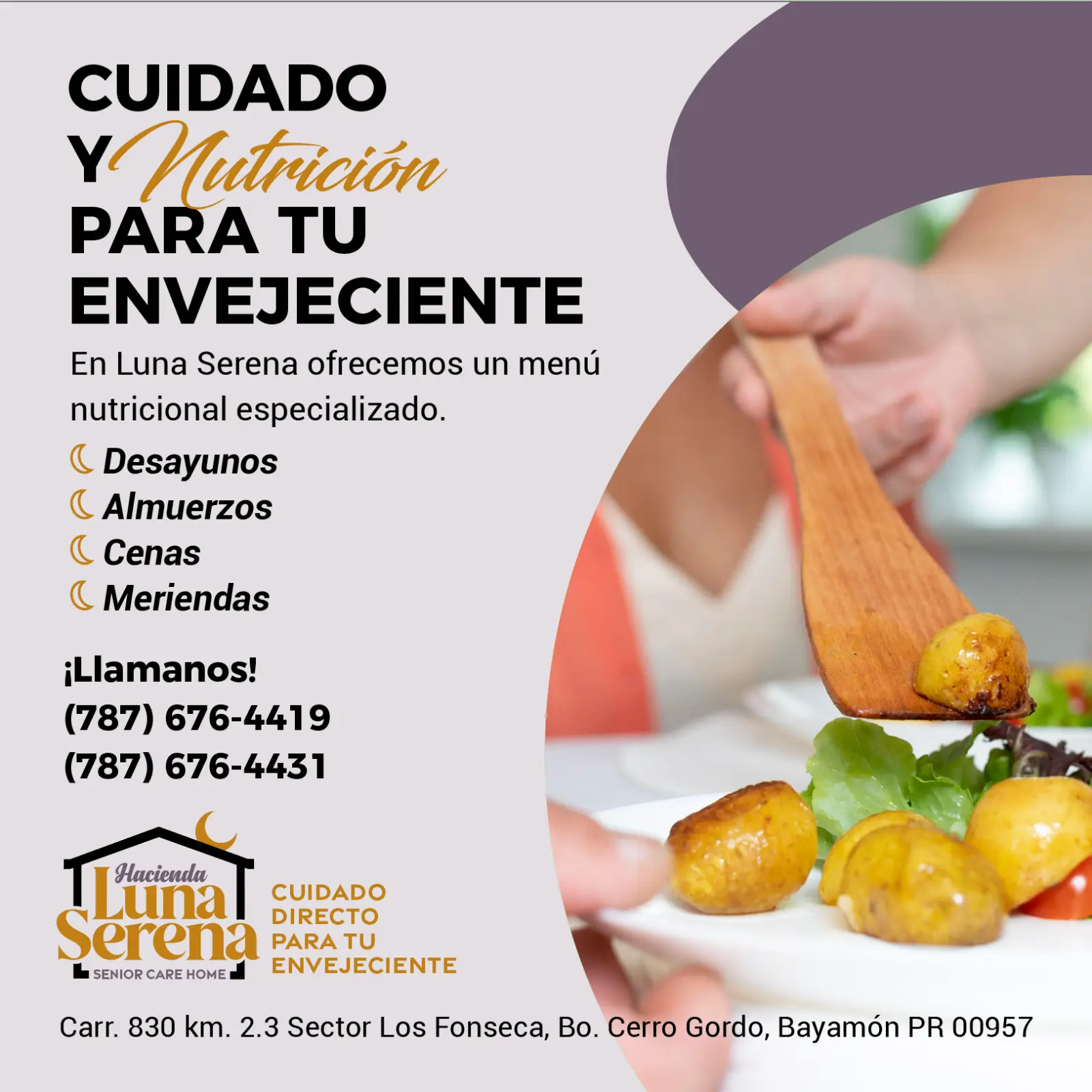 Menú nutricional especializado